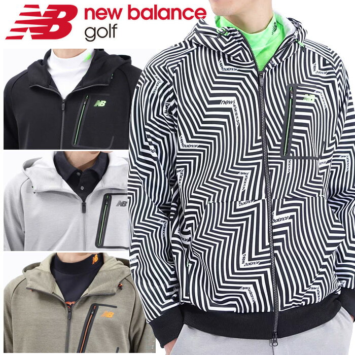 【お買い物マラソン限定店内ポイント最大20倍(10/14 20:00〜10/17 9:59迄)】 ニューバランス ゴルフ スウェット フルジップ フーディ メンズ 2023秋冬 ゴルフウェア 012-3262002