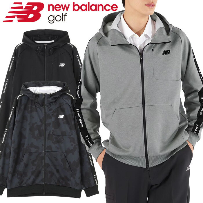 【お買い物マラソン限定店内ポイント最大20倍(10/14 20:00〜10/17 9:59迄)】 ニューバランス ゴルフ スウェット フルジップ フーディー メンズ 2024秋冬 ゴルフウェア 012-4262001