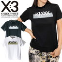 【お買い物マラソン限定店内ポイント最大20倍(7/11 1:59迄)】KI-XXX THREE キックスリー ロゴプリント モックネックシャツ レディース 20...