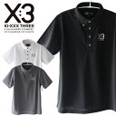 【いちばの日限定店内ポイント最大20倍(7/18 00:00~23:59迄)】 KI-XXX THREE キックスリー ポロシャツ メンズ 2025春夏 ゴルフウェア 25SSXM006