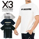 【いちばの日限定店内ポイント最大20倍(7/18 00:00~23:59迄)】 KI-XXX THREE キックスリー ロゴプリント モックネックシャツ メンズ 2025春夏 ゴルフウェア 25SSXM012