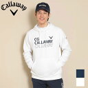 【5のつく日限定店内ポイント最大20倍(9/15 00:00~23:59迄)】 キャロウェイ ハーフゲージスウェットパーカー メンズ 春夏 ゴルフウェア C24117102