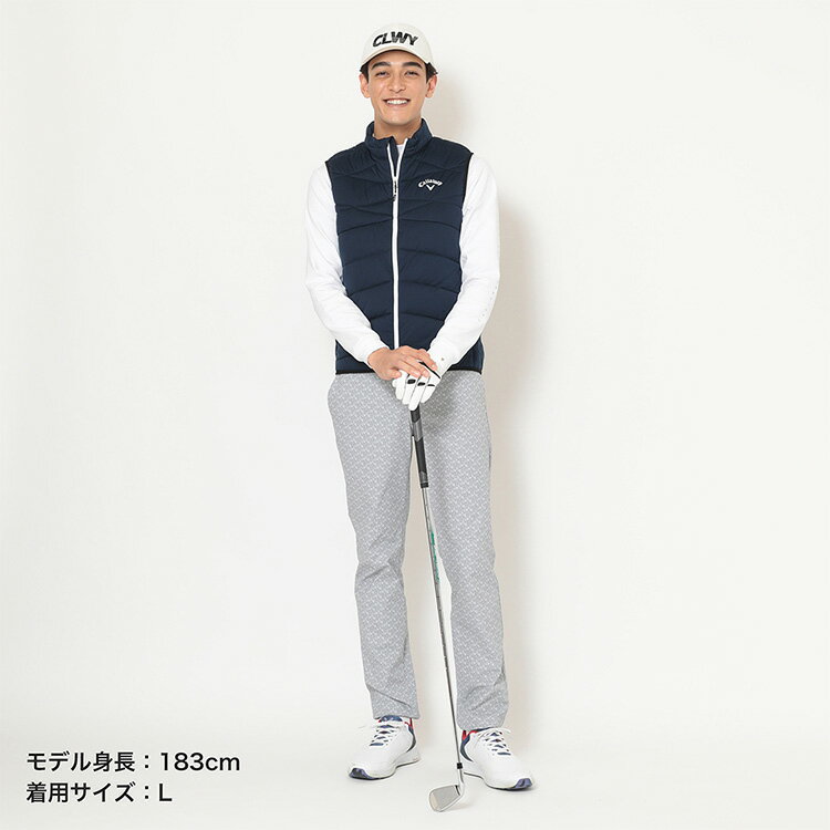 キャロウェイ スターストレッチ フルジップ中綿ベスト メンズ 2025秋冬 ゴルフウェア C25216103