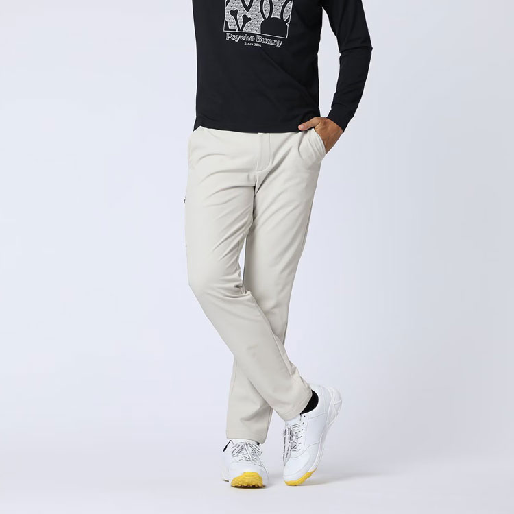 【大感謝限定店内ポイント最大20倍(12/26 1:59迄)】 サイコバニー アウトラインロゴ ストレッチパンツ メンズ 2025秋冬 ゴルフウェア GF631