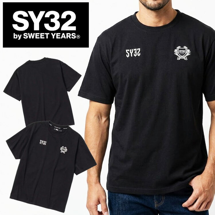 Rakuten - 【スーパーセール限定店内最大20倍(6/4 20:00〜)】 SY32 ゴルフ BASIC GRAPHIC EMBLEM LOGO 半袖Tシャツ メンズ 2026春夏 ゴルフウェア 32-26SN1-22
