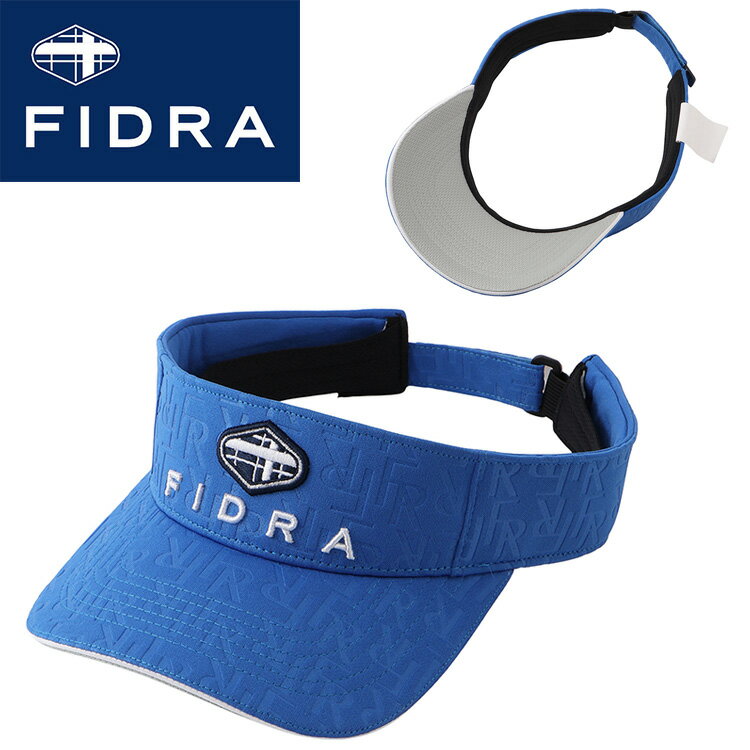 FIDRA - 【お買い物マラソン限定店内ポイント最大20倍(2026/4/17 9:59迄)】フィドラ ゴルフ ベルオアシスエンボス アジャスタブル サンバイザー メンズFD5TVD06