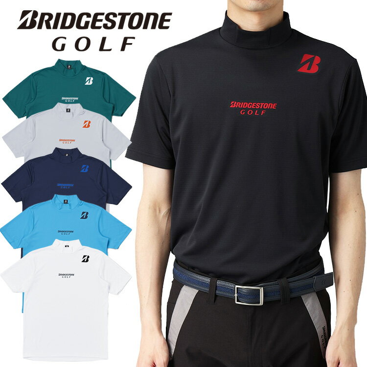 BRIDGESTONE - ブリヂストンゴルフ B-01 半袖モックネックシャツ メンズ 2026春夏 ゴルフウェア IGM01A