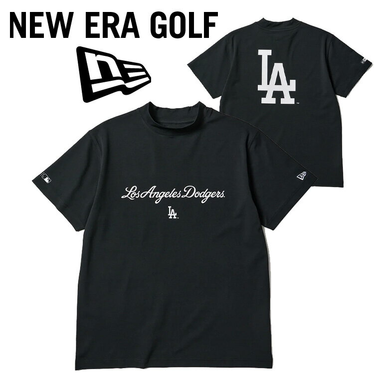Polo Shirt - ニューエラ ゴルフ MLB ロサンゼルス・ドジャース ミッドネック 半袖Tシャツ メンズ 2026春夏 ゴルフウェア 14859925
