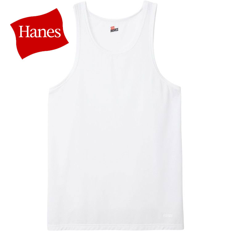 樂天商城 - お買い得スペシャルプライス メール便送料無料 Hanes ヘインズ HANES MOVES 1P NYLON MESH TANK HM2HD101-010 メンズ タンクトップ
