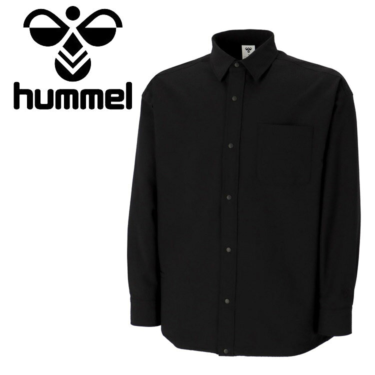 樂天商城 - ヒュンメル hummel PLAY シアサッカー長袖フルボタンシャツ HAW4238-90 メンズ レディース