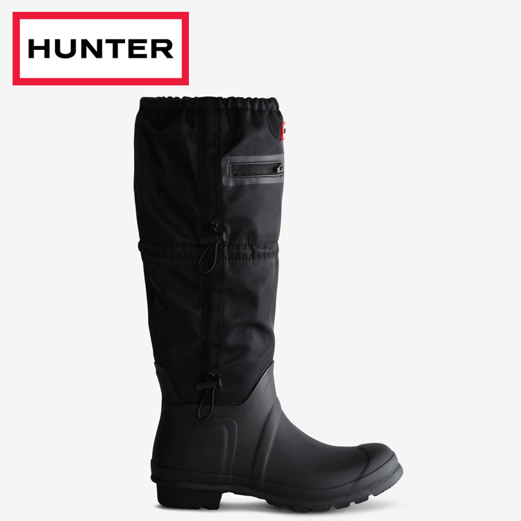 ハンター ハンター HUNTER レディース トラベル トール レイン ブーツ WFT1000RPB-BLK