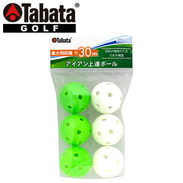 【お買い物マラソン限定店内ポイント最大20倍(10/14 20:00〜10/17 9:59迄)】 タバタ ゴルフ ホローボール GV-0310