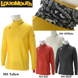 ラウドマウスゴルフウェアメンズ長袖タートルネックシャツ726-503LOUDMOUTH2016秋冬
