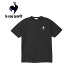 メール便送料無料 ルコック スポルティフ le coq sportif エコペットショートスリーブシャツ Tシャツ 半袖 吸汗速乾 メンズ QMMTJA30Z-BLK