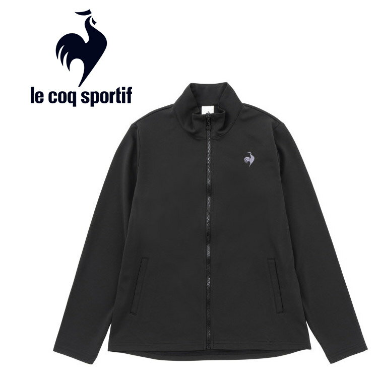 お買い得スペシャルプライス ルコック スポルティフ le coq sportif 防風ニットジャージ スタンドジャケット レディース QMWWJF10-BK