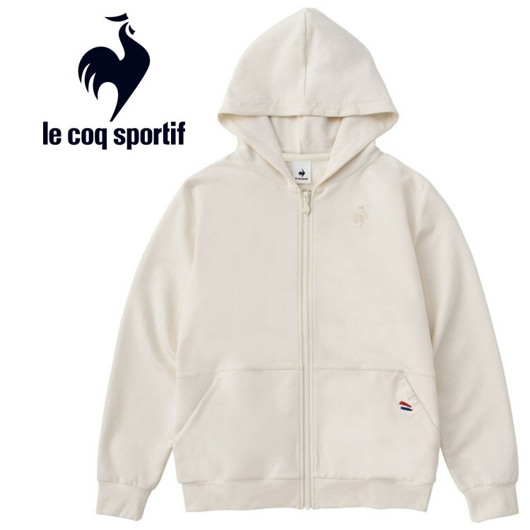ルコック le coq sportif スウェットフルジップパーカー レディース QMWVJF40-WHのサムネイル