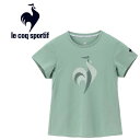 お買い得スペシャルプライス メール便送料無料 ルコックスポルティフ le coq sportif テニス プラクティスシャツ 半袖 レディース LN4FHT52L-GR00