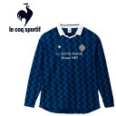 メール便送料無料 ルコックスポルティフ le coq sportif ジャガードゲームシャツ 長袖 メンズ LT4FLT02M-BL00(4)