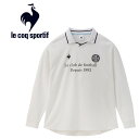お買い得スペシャルプライス メール便送料無料 ルコックスポルティフ le coq sportif ジャガードゲームシャツ 長袖 メンズ LT4FLT02M-WH00