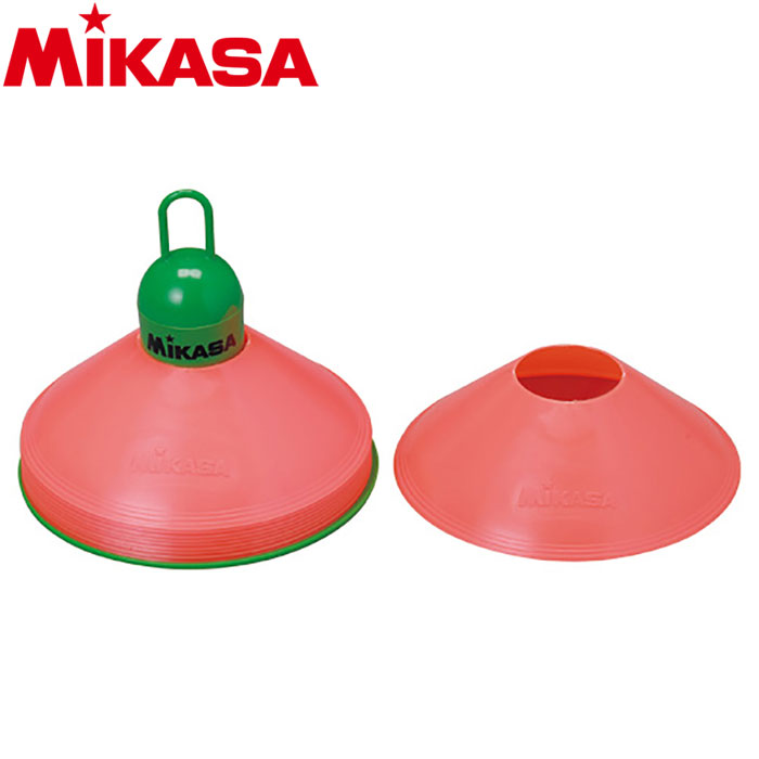 【ブラックフライデー限定店内ポイント最大20倍(11/27 1:59迄】 ミカサ サッカー マーカーコーン10枚セット CO10MINI-O 9091044