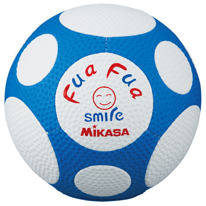 ミカサ ふぁふぁスマイルサッカー4号ディンプル 白青 FFF4-WB 2116001