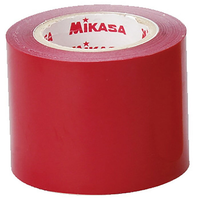 ミカサ ラインテープ 赤 伸びないタイプ 5cm幅 5巻入 PP-50-R 9021011 2