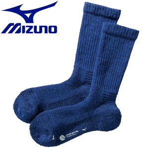 メール便送料無料 ミズノ MIZUNO アウトドア 【発熱素材】ブレスサーモ ウール 厚手ソックス 靴下 メンズ B2JX950315