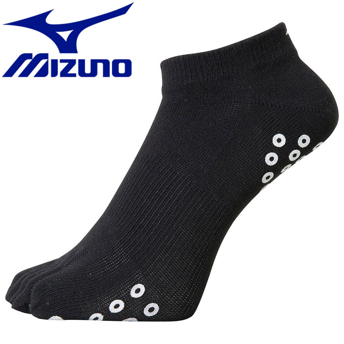 メール便送料無料 ミズノ MIZUNO ソックス 靴下 5本指アンクル/滑り止め付 U2MX8013 ...