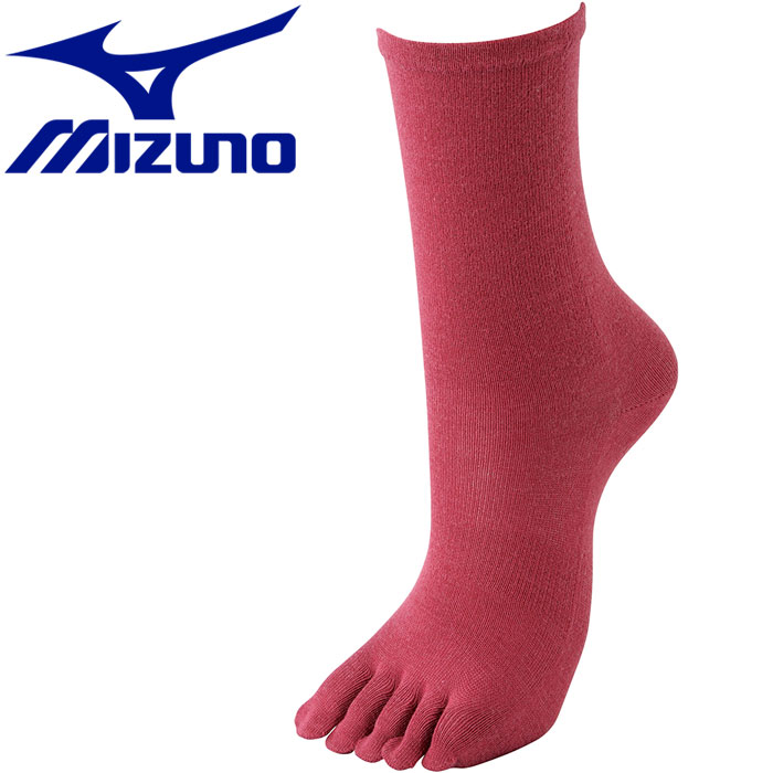 【お買い物マラソン限定店内ポイント最大20倍(10/4 20:00〜10/9 1:59迄)】 メール便送料無料 ミズノ MIZUNO 【発熱素材】ブレスサーモ 5本指インナーソックス 靴下 レディース 73UW53262