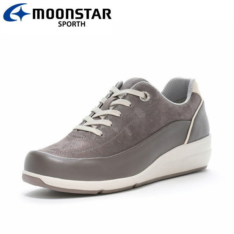お買い得スペシャルプライス ムーンスター SP0215 チャコール 42300989 スポルス レディース コンフォート シューズ