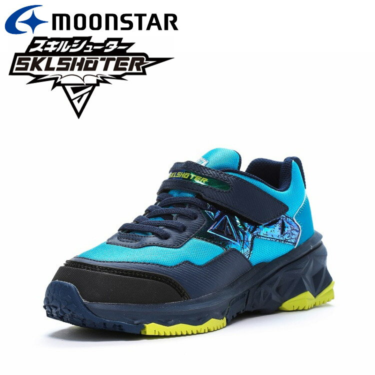 お買い得スペシャルプライス ムーンスター SK 0042 ダイバスター ブルー 12297745 スキルシューター 子供靴 ジュニア スニーカーのサムネイル
