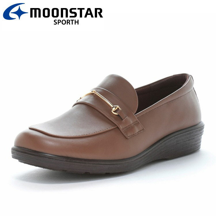 樂天商城 - 【3日間限定店内ポイント最大20倍(4/18 00:00〜4/20 23:59迄)】お買い得スペシャルプライス ムーンスター SP5607 ライトブラウン 42324723 スポルス レディース コンフォート シューズ