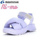 お買い得スペシャルプライス ムーンスター NM J132 PUFFER SANDAL パープル 12299669 ニーモ 子供靴 ジュニア サンダル(4)