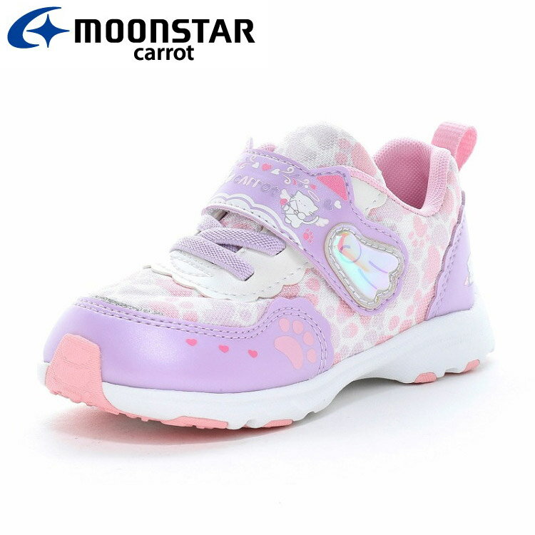 樂天商城 - お買い得スペシャルプライス ムーンスター CR C2388 パープル 12186979 キャロット 子供靴 キッズ スニーカー