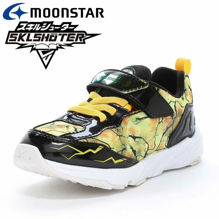 Rakuten - 【お買い物マラソン限定店内ポイント最大20倍(2026/4/14 20:00〜)】 お買い得スペシャルプライス ムーンスター SK 0078WS デンゲキ イエロー 12240663 スキルシューター 子供靴 キッズ ジュニア スニーカー 【地域限定送料無料】
