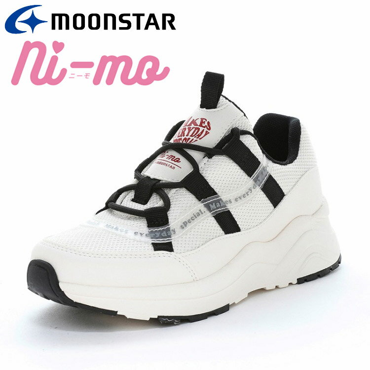 樂天商城 - 【お買い物マラソン限定店内ポイント最大20倍(2026/4/24 20:00〜)】 お買い得スペシャルプライス ムーンスター NM J146 ハートWP オフホワイト 12241051 ニーモ 子供靴 ジュニア ガールズ スニーカー