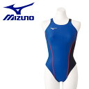 メール便送料無料 ミズノ MIZUNO スイム 水泳 水着 競泳練習用エクサースーツUP ミディアムカット レディース N2MA076027