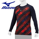 【お買い物マラソン限定店内ポイント最大20倍(5/16 1:59迄)】メール便送料無料 ミズノ MIZUNO デザインアンダーシャツ/長袖(野球) 12JAAP...
