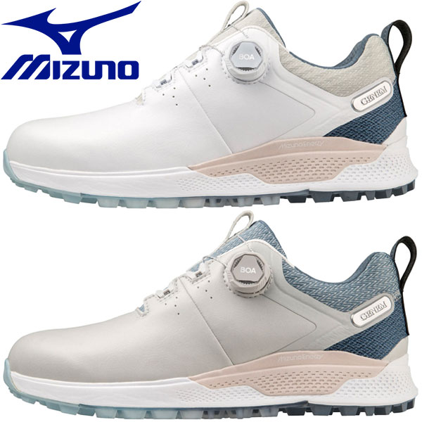 MIZUNO GENEM WG BOA ゴルフ／防水 進化したGENEMのスパイクレスシューズ。GENEMを愛するすべての人へ。 ■ミズノエナジーインソール（取り外し可） ■製法：セメント式 ■アッパーの特徴：リサイクル人工皮革、BOA（Li2 dial） ■ソールの特徴：GMソール、Wgripラバー ■素材：甲材／人工皮革×合成繊維、底材／合成底 ■質量：約350g（25.0cm片方） ■シューズ幅：4E相当の方向けメーカー希望小売価格はメーカーサイトに基づいて掲載しています