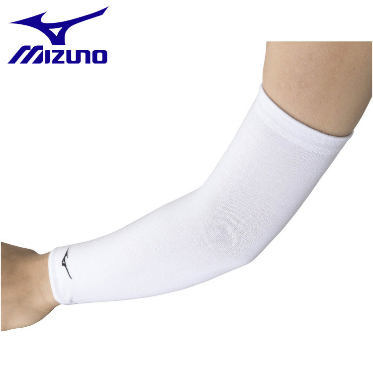 【お買い物マラソン限定店内ポイント最大20倍(10/4 20:00〜10/9 1:59迄)】 メール便送料無料 ミズノ MIZUNO 肘サポーター ロング パッド無 1個入り バレーボール メンズ レディース ユニセックス V2MYA11001
