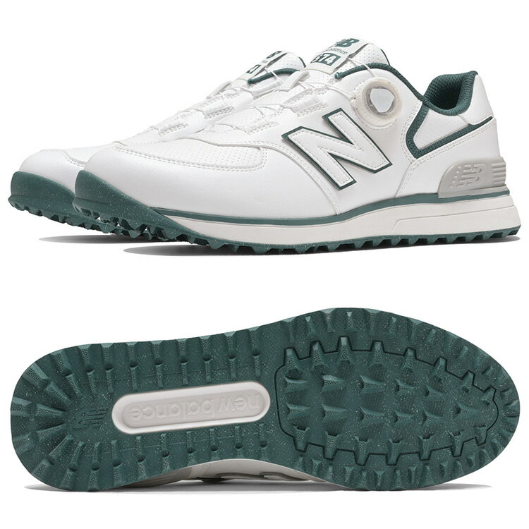 【ブラックフライデー限定店内ポイント最大20倍(11/27 1:59迄】 ニューバランスゴルフ 574 v4 SL ボア スパイクレス メンズ ゴルフシューズ ...