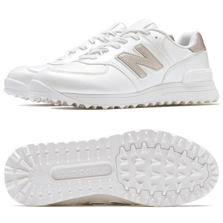 NewBalance Golf 574 v4 SL日本人の足にフィットするゴルフパフォーマンスラストを採用した人気の「574 」スパイクレスモデルがv4にアップデート。ゴルフに最適化したグリップ性の高いラギッド意匠のアウトソールと、捻れを抑えるナイロンシャンク、安定性を高めるCRカウンターがゴルフプレーをサポート。さらにクッション性を高めたインソールを採用することで快適性もアップ。ワイズ：2Eメーカー希望小売価格はメーカーカタログに基づいて掲載しています