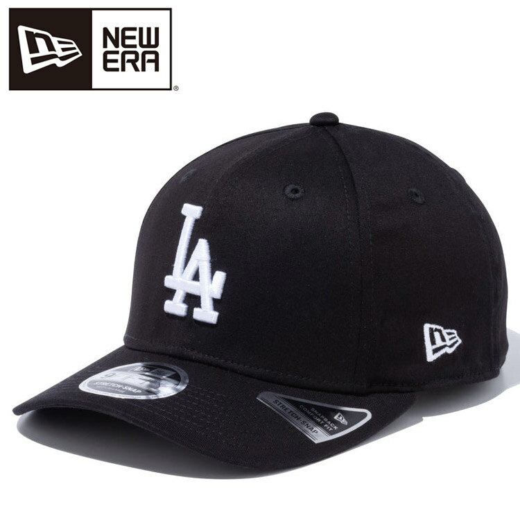 【0のつく日＆ワンダフルデー48時間限定店内ポイント最大20倍(11/30 00:00〜12/1 23:59迄)】 ニューエラ 9FIFTY ストレッチスナップ ロサンゼルス・ドジャース ブラック × ホワイト 13552074