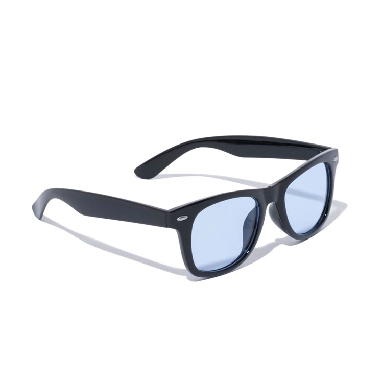 【全品ポイントアップ！マラソン限定店内最大20倍(4/10 1:59迄)】 ニューエラ サングラス ウェリントン スクエアレンズ シャイニーブラックフレーム ライトブルーレンズ 14518152 2