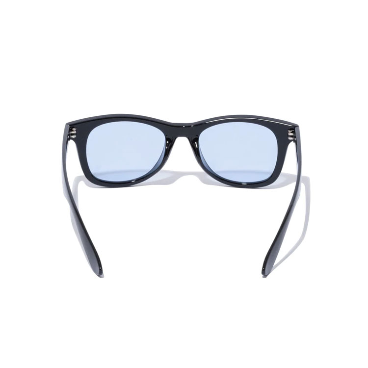 【全品ポイントアップ！マラソン限定店内最大20倍(4/10 1:59迄)】 ニューエラ サングラス ウェリントン スクエアレンズ シャイニーブラックフレーム ライトブルーレンズ 14518152 3