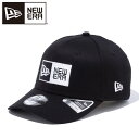 【GW期間限定店内ポイント最大20倍 5/7 9:59迄】 ニューエラ Youth 9FIFTY ストレッチスナップ ボックスロゴ ブラック × ホワイト 14...
