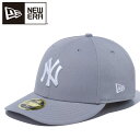 ニューエラ LP 59FIFTY ニューヨーク・ヤンキース グレー × スノーホワイト 14524643 メンズ レディース ユニセックス