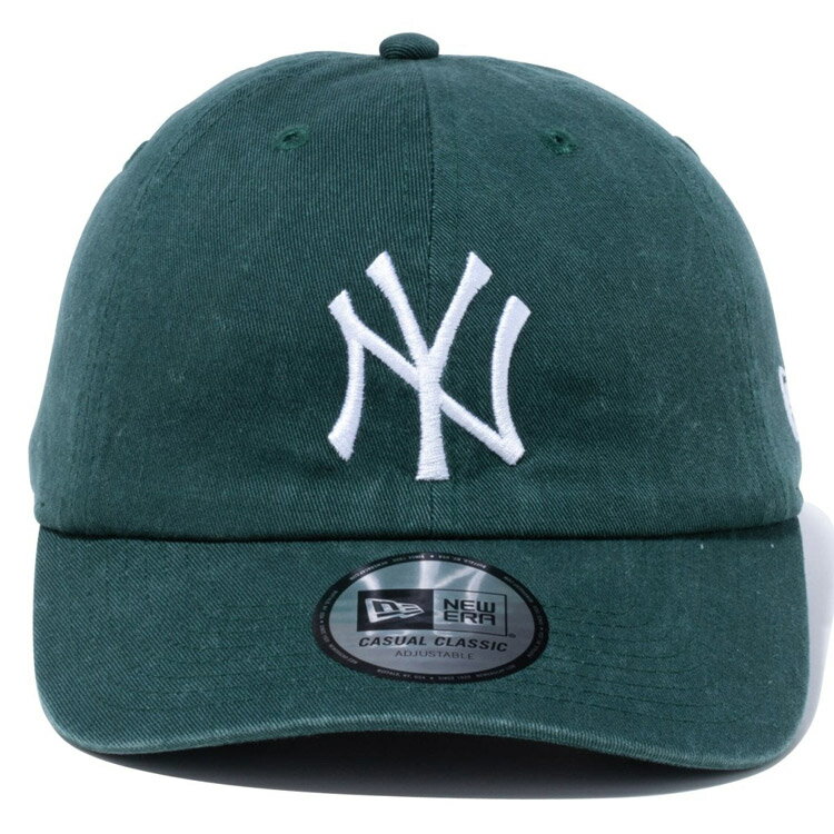 【GW期間限定店内ポイント最大20倍 5/7 9:59迄】 ニューエラ カジュアルクラシック ニューヨーク・ヤンキース ダークグリーン × ホワイト 14524768 メンズ レディース ユニセックス