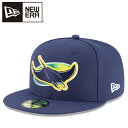 【期間限定店内ポイント最大20倍(4/21 23:59迄)】ニューエラ 59FIFTY MLBオンフィールド タンパベイ・レイズ オルタネイト 14524845...