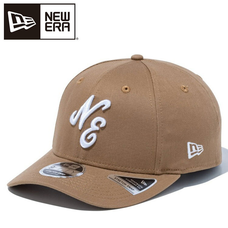  ニューエラ 9FIFTY ストレッチスナップ クラシックロゴ カーキ × ホワイト 14524917